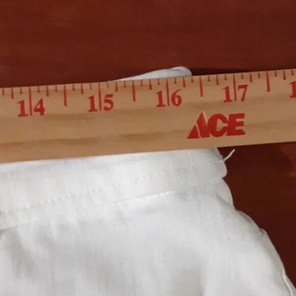 Christopher & Banks size 12 white cropped jeans - Picture 8 of 15